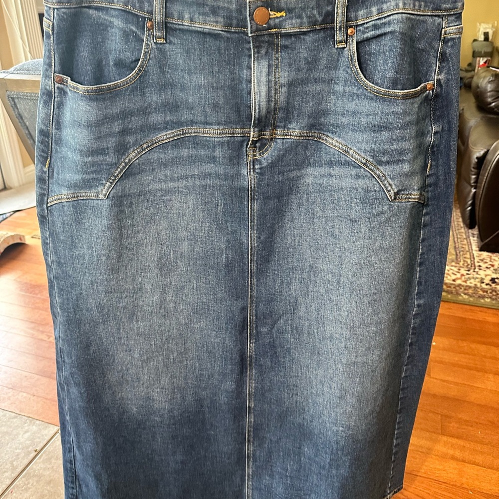 Lane Bryant Women's Denim Maxi Skirt